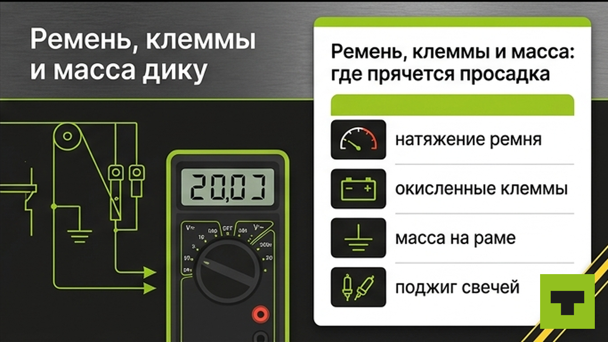 Чеклист проверки ремня, клемм и массы грузовика зимой