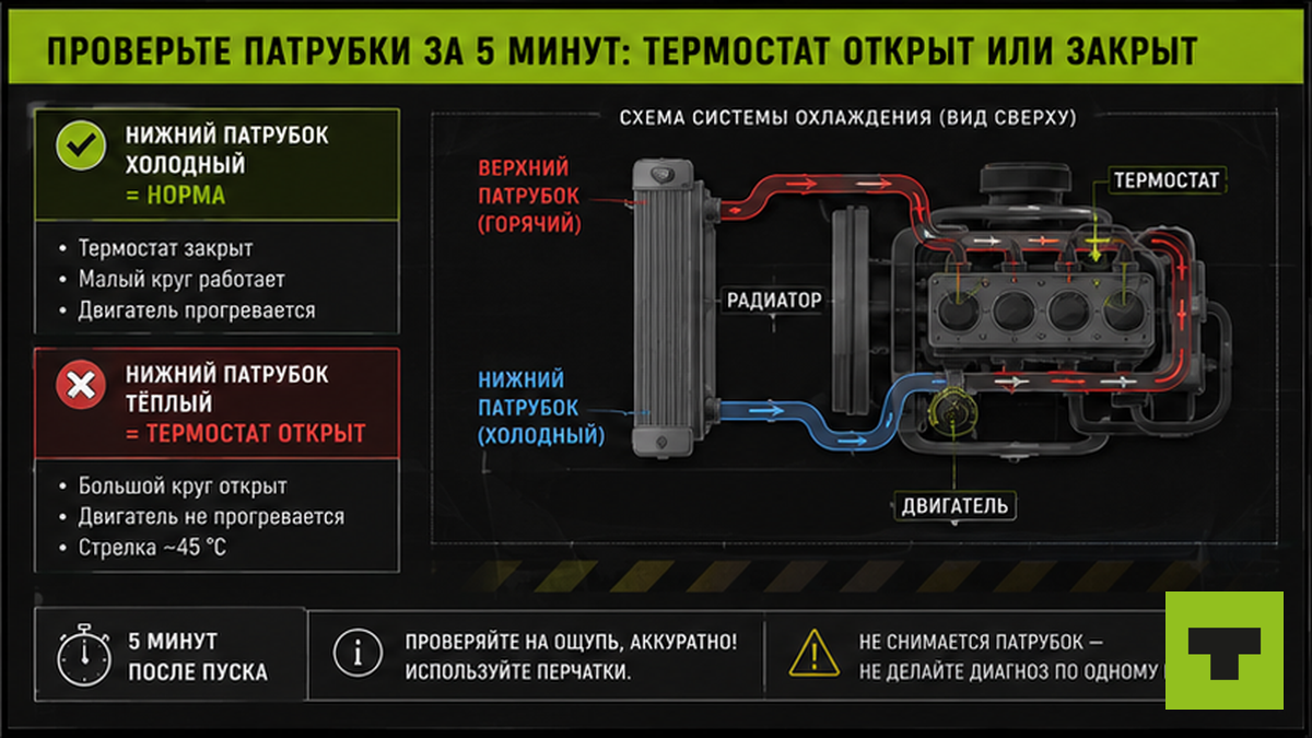 Чеклист проверки патрубков радиатора для диагностики термостата за 5 минут