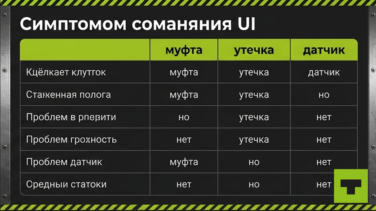 Таблица симптомов: датчик давления кондиционера vs утечка фреона vs муфта